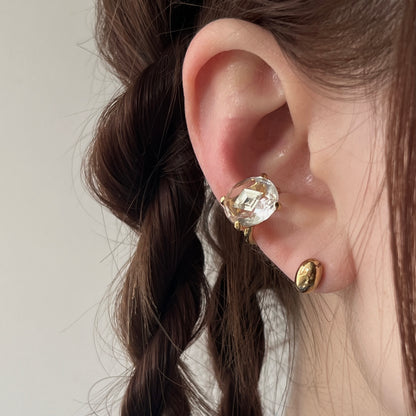 [ glow ] GEM ear cuff gold [ free size ]