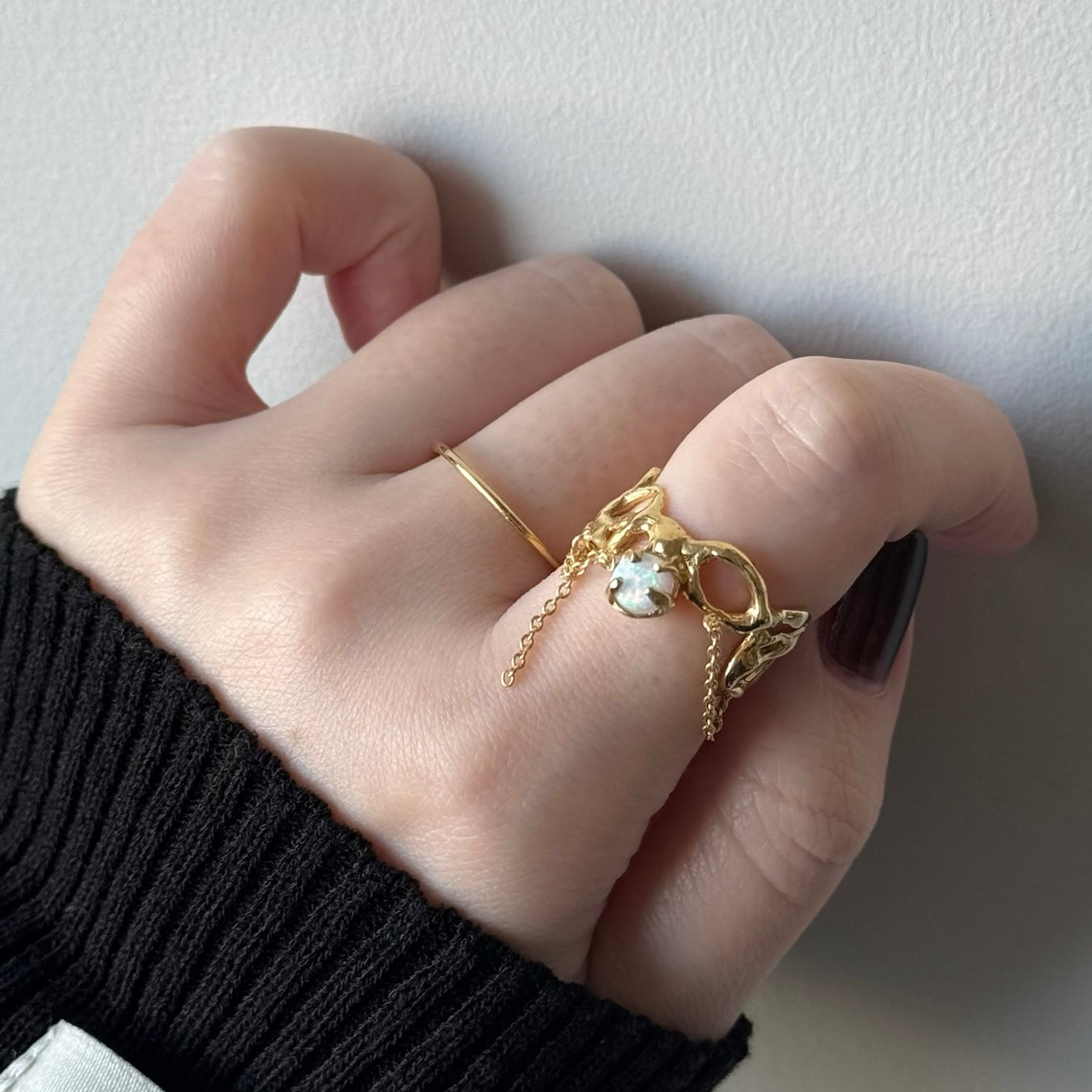 [ synthetic opal ] nuanced mesh gold