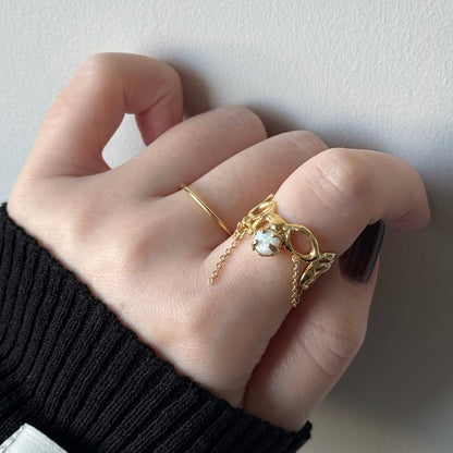 [ synthetic opal ] nuanced mesh gold