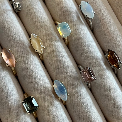 [ opal ] gem MARQUISE silver
