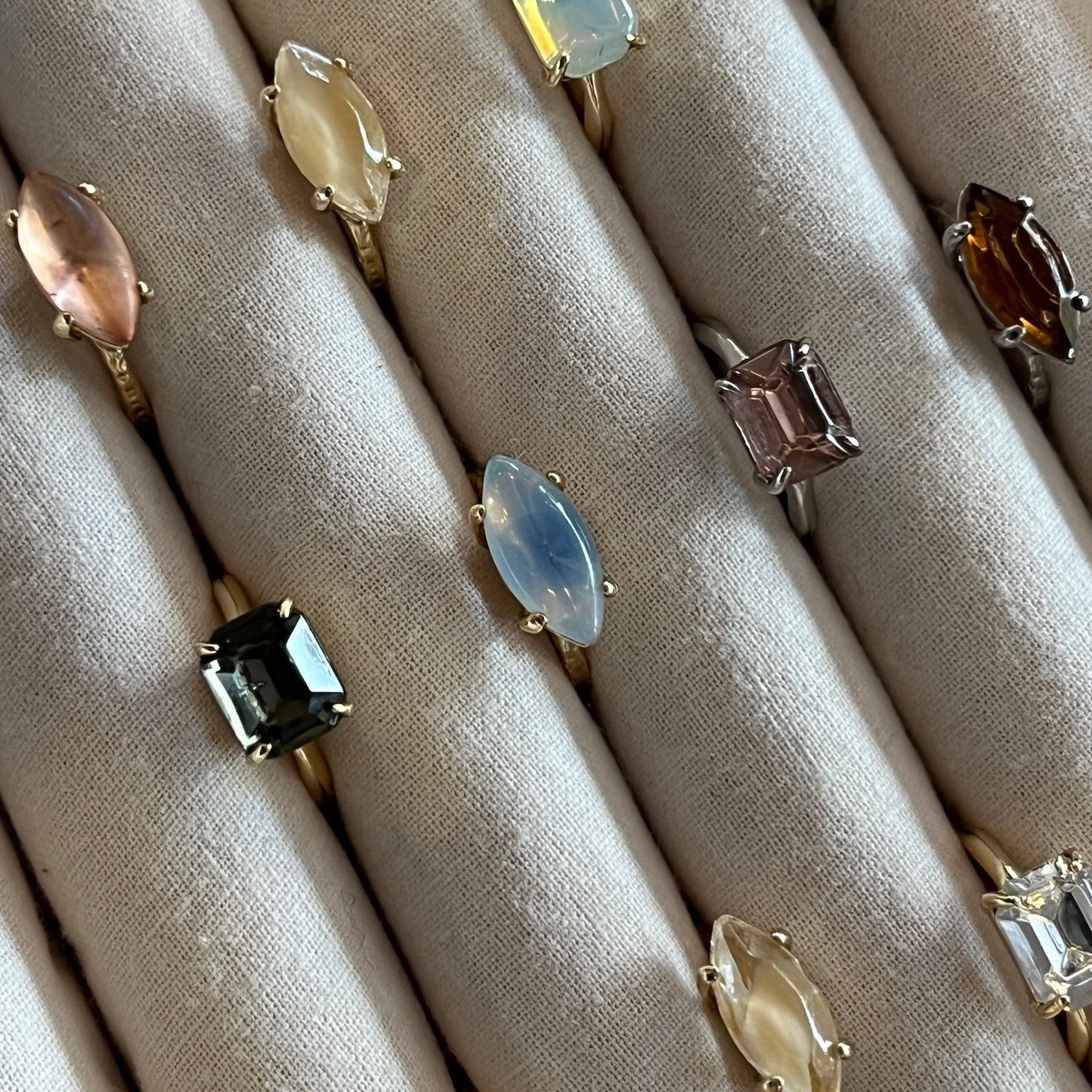 03. [ opal ] gem MARQUISE gold
