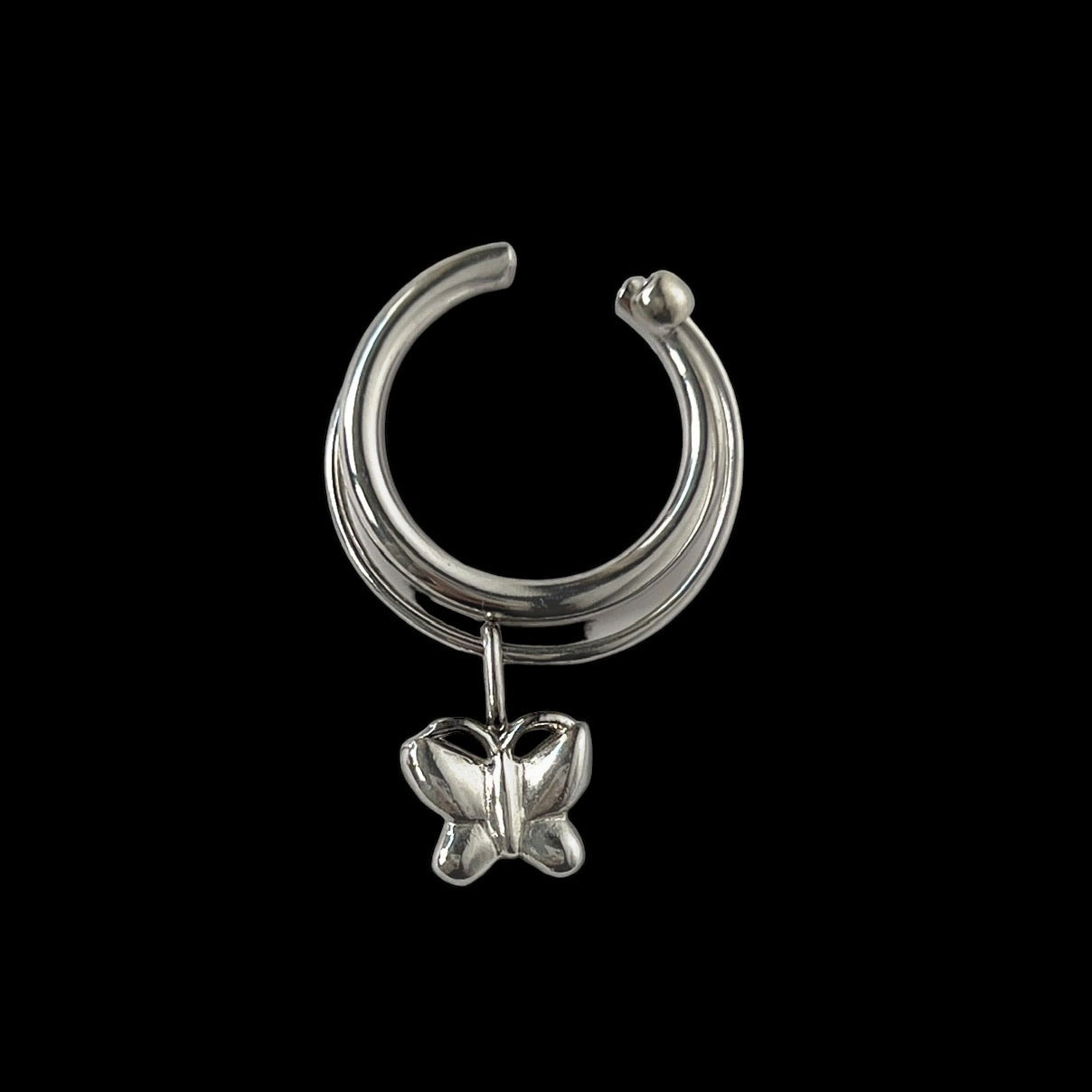 [ papillon ] um motif ring silver