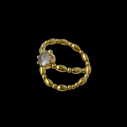 [ royal blue moon stone ] sirius gold