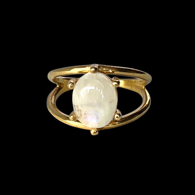 [ rainbow moon stone ] double gold