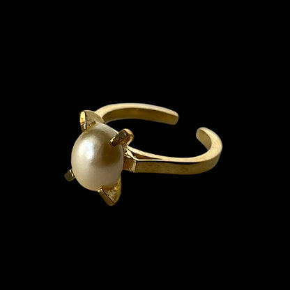 [ vintage pearl ] classic gold [ free size ]