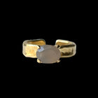[ gray onyx ] um gold ring