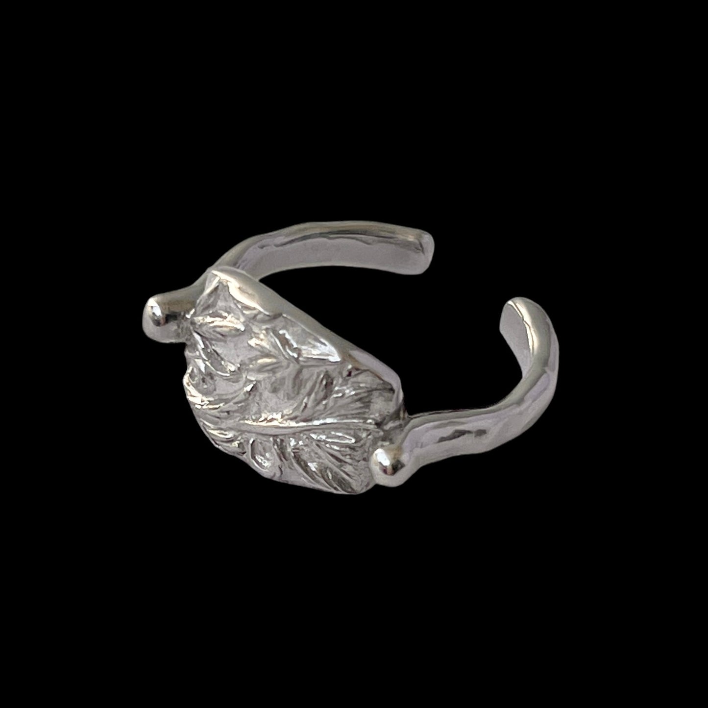 [ silver ] sculpture ring [ free size ]