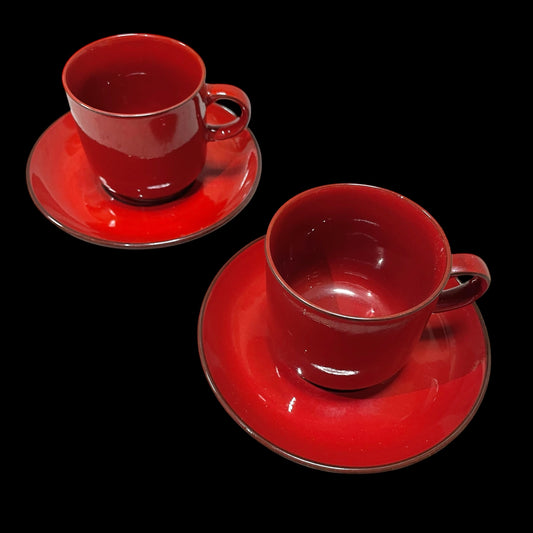 Bordeaux color cup & saucer 【set of 2】
