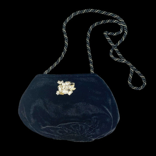 Black velour bag