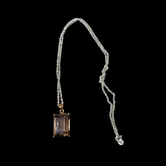 Brown gemstone necklace