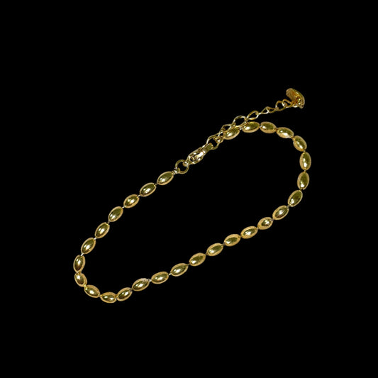 Gold chain bracelet