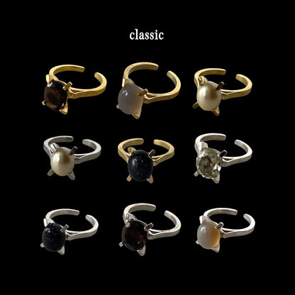 [ blue gold stone ] classic gold [ free size ]