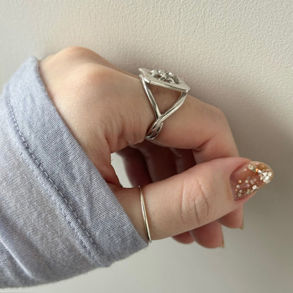 [ moon stone ] apple pie silver [ free size ]