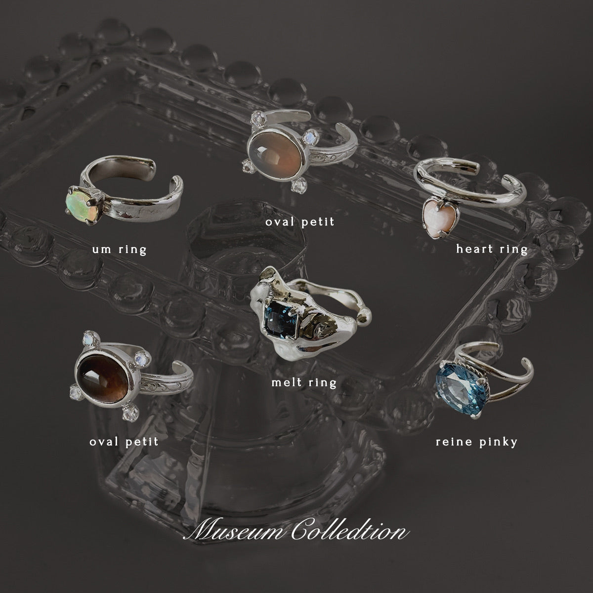 [ montana ]  melt ring  silver  [ free size ]