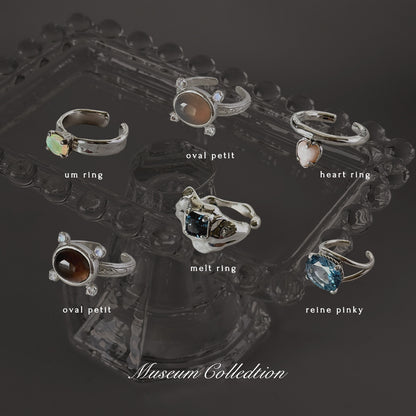 [ montana ]  melt ring  silver  [ free size ]