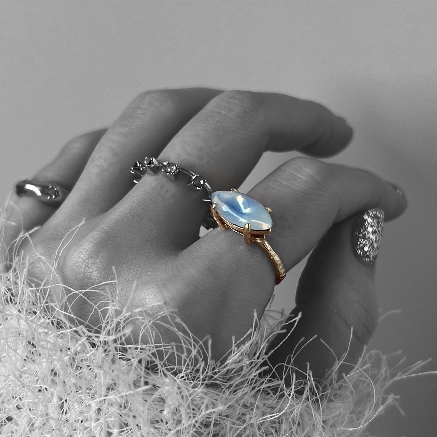 03. [ opal ] gem MARQUISE gold