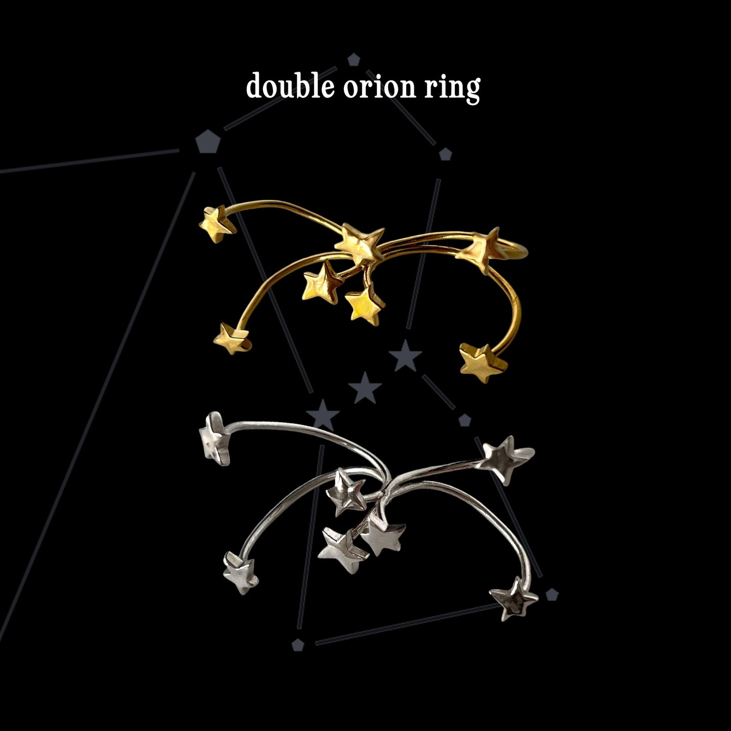 [ silver ] double orion [ free size ]