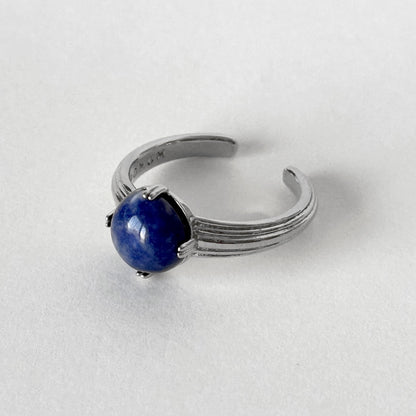 [ sodalite ] croissant silver