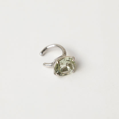 [ green amethyst ] GEM ear cuff silver [ free size ]