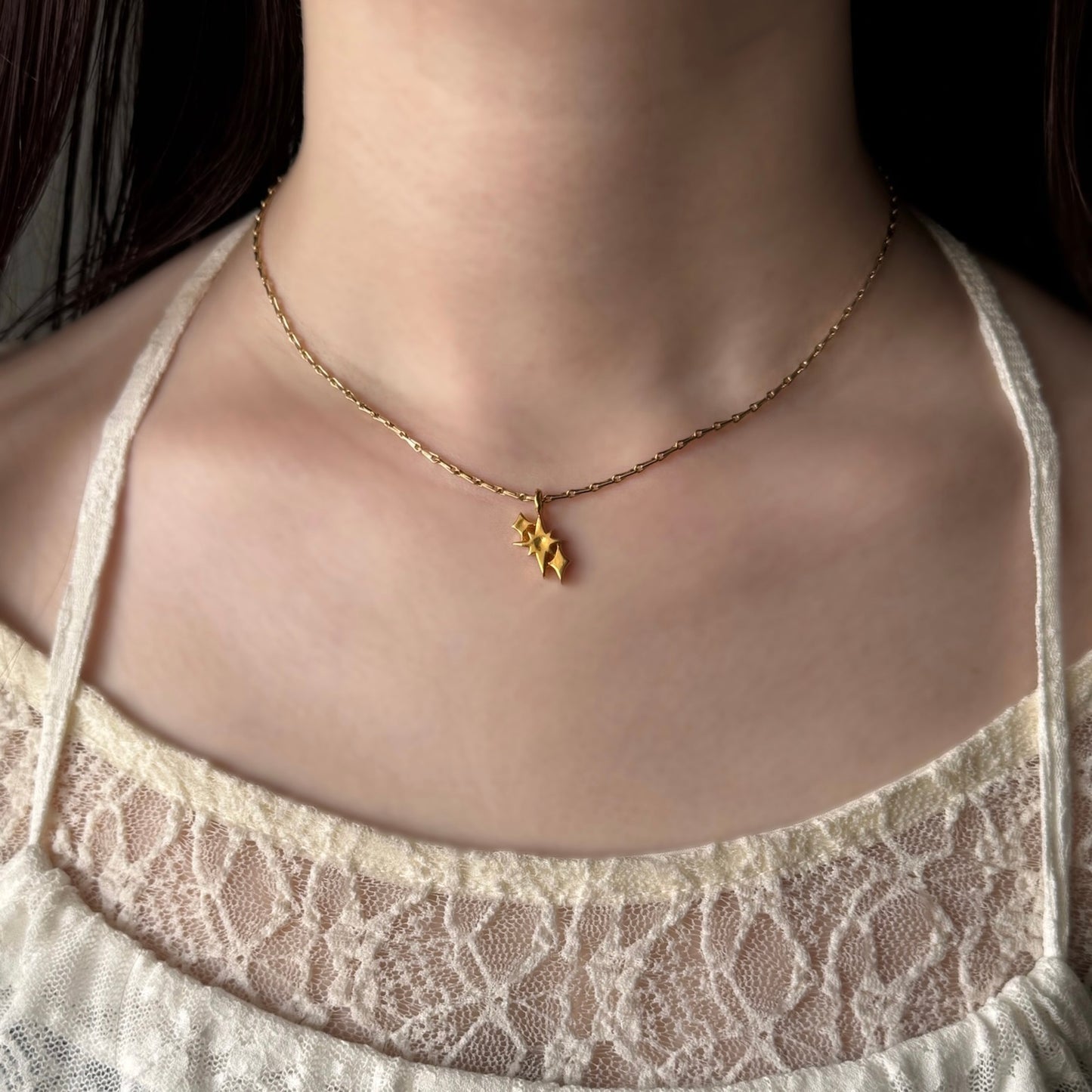 [ gold ] ptolemaeus necklace [ free size ]