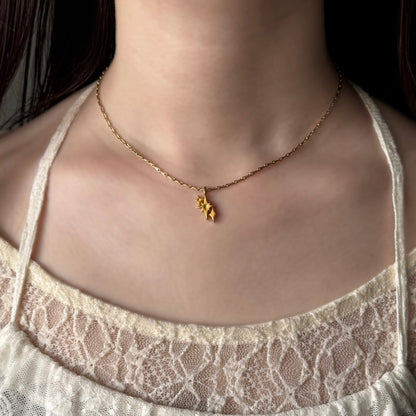 [ gold ] ptolemaeus necklace [ free size ]