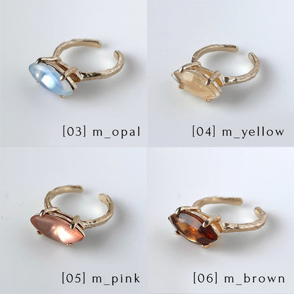 [ pink ] gem MARQUISE gold