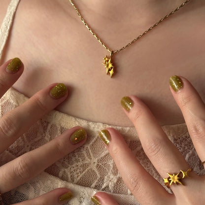 [ gold ] ptolemaeus necklace [ free size ]