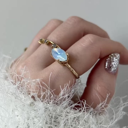 03. [ opal ] gem MARQUISE gold