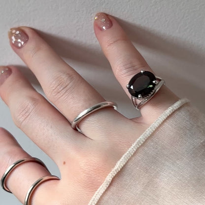 [ moss green glass ] reine -pinky silver