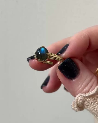 [ labradorite ] croissant gold