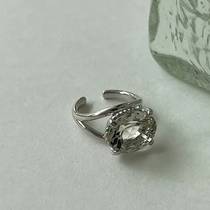 [ green amethyst  ] reine -pinky silver