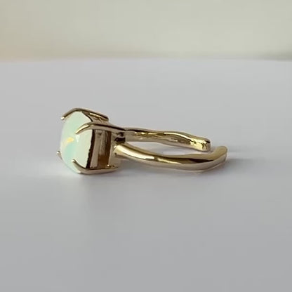 [ opal ] gem OCTAGON gold