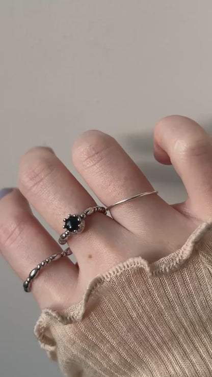 [ blue labradorite ] sirius silver [ free size ]