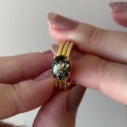 [ black amber ] trois gold