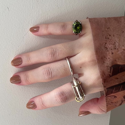 [ olive ] reine -pinky silver