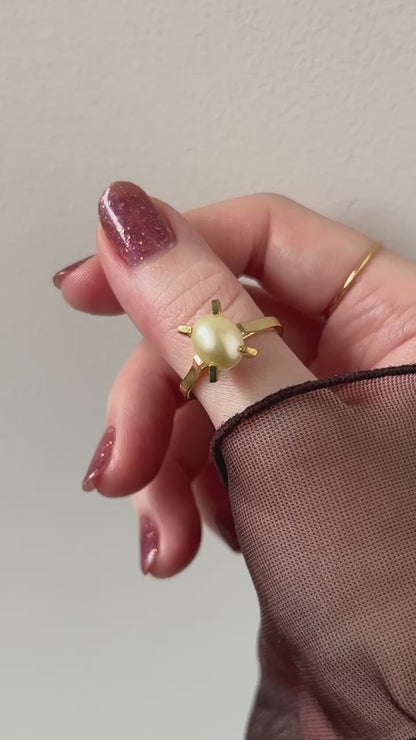 [ vintage pearl ] classic gold [ free size ]