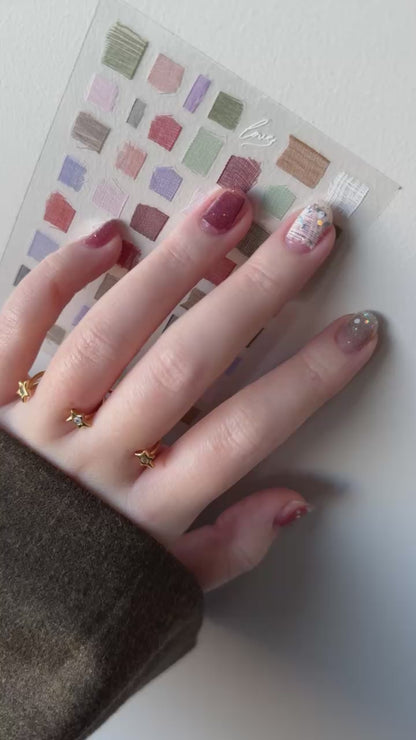 [ KNIT & CHEEK ] NAIL ARRANGE SHEET SET