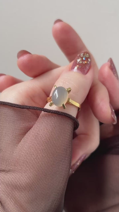 [ gray onyx ] classic gold [ free size ]