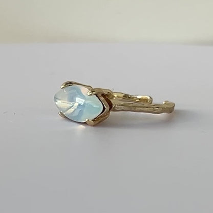 03. [ opal ] gem MARQUISE gold [ free size ]