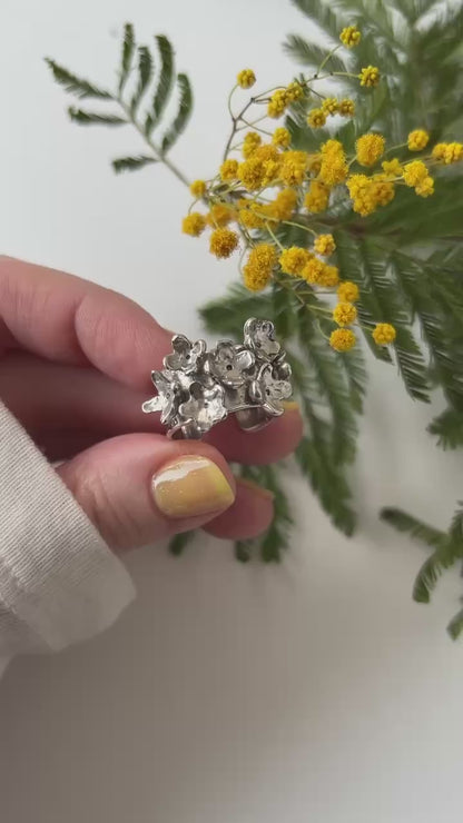 [ silver ] mimosa ring