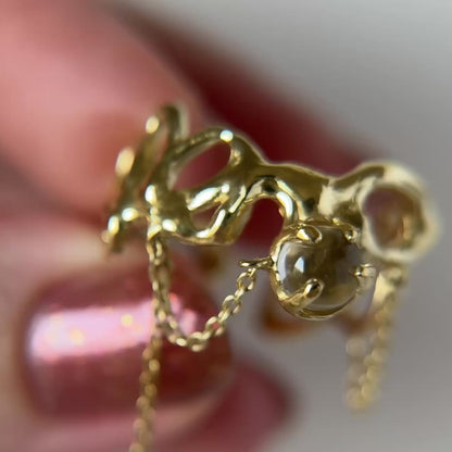 [ crystal ] nuanced mesh gold [ free size ]