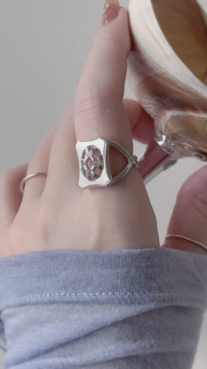 [ moon stone ] apple pie silver [ free size ]