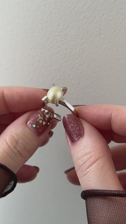 [ vintage pearl ] classic silver [ free size ]