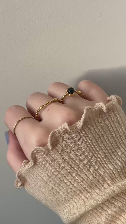 [ blue labradorite ] sirius gold [ free size ]