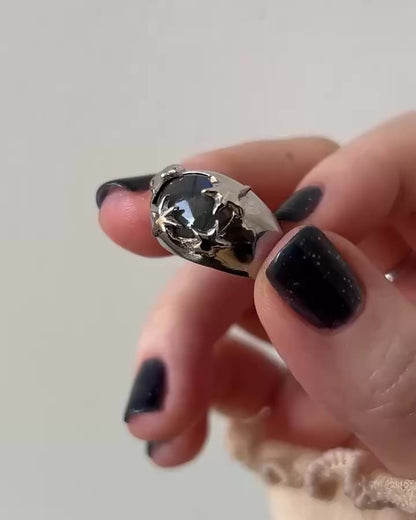 [ blue labradorite ] twinkle ring silver