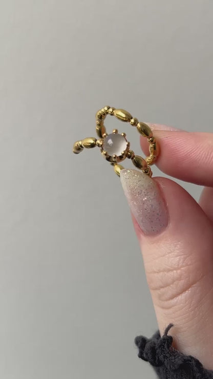 [ royal blue moon stone ] sirius gold