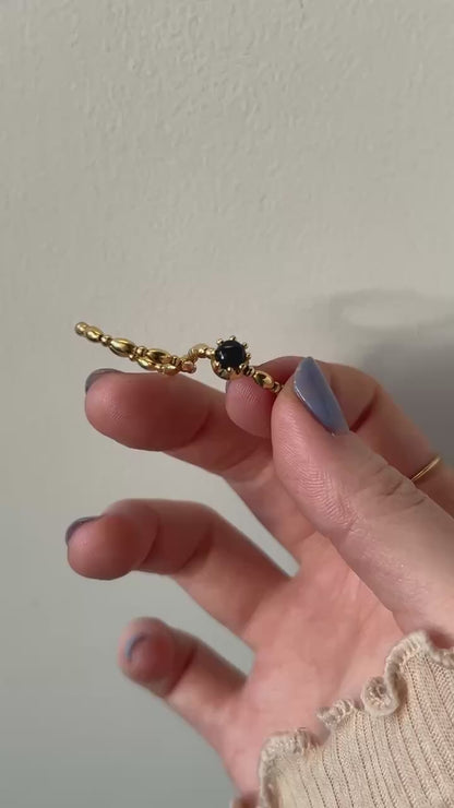 [ blue labradorite ] sirius gold [ free size ]