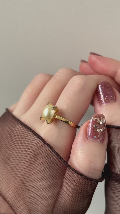 [ vintage pearl ] classic gold [ free size ]