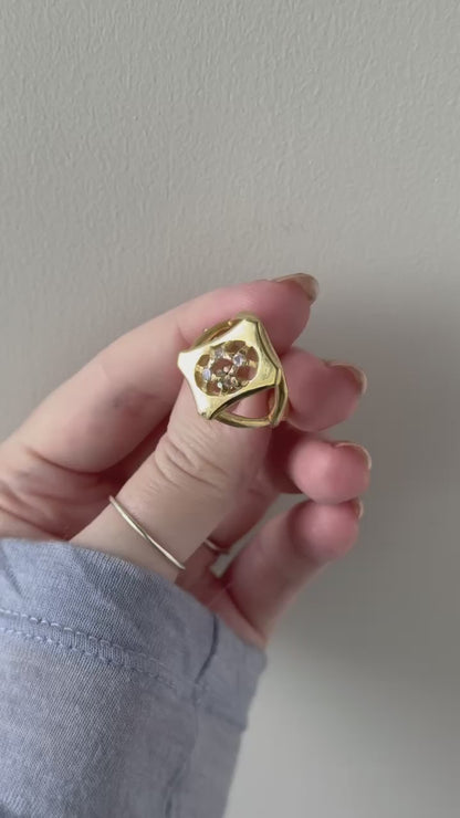 [ moon stone ] apple pie gold [ free size ]