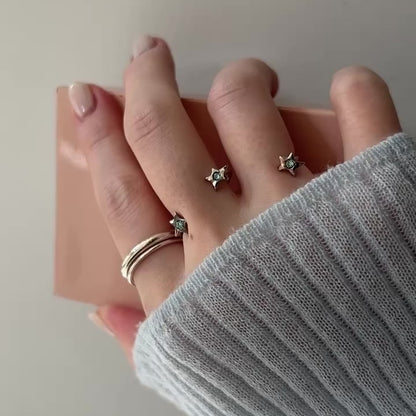 [ aqua marine ] orion ring silver